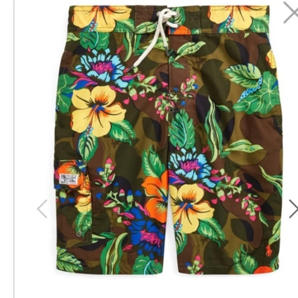 ralph lauren Kailua Floral-Camo Swim Trunks